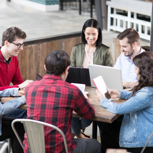 young people collaborating